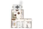 Etagenwohnung Magdeburg Beyendorf-Sohlen - 3 Zimmer, 77 m&sup2;, 733&euro; | Angebot:24489450