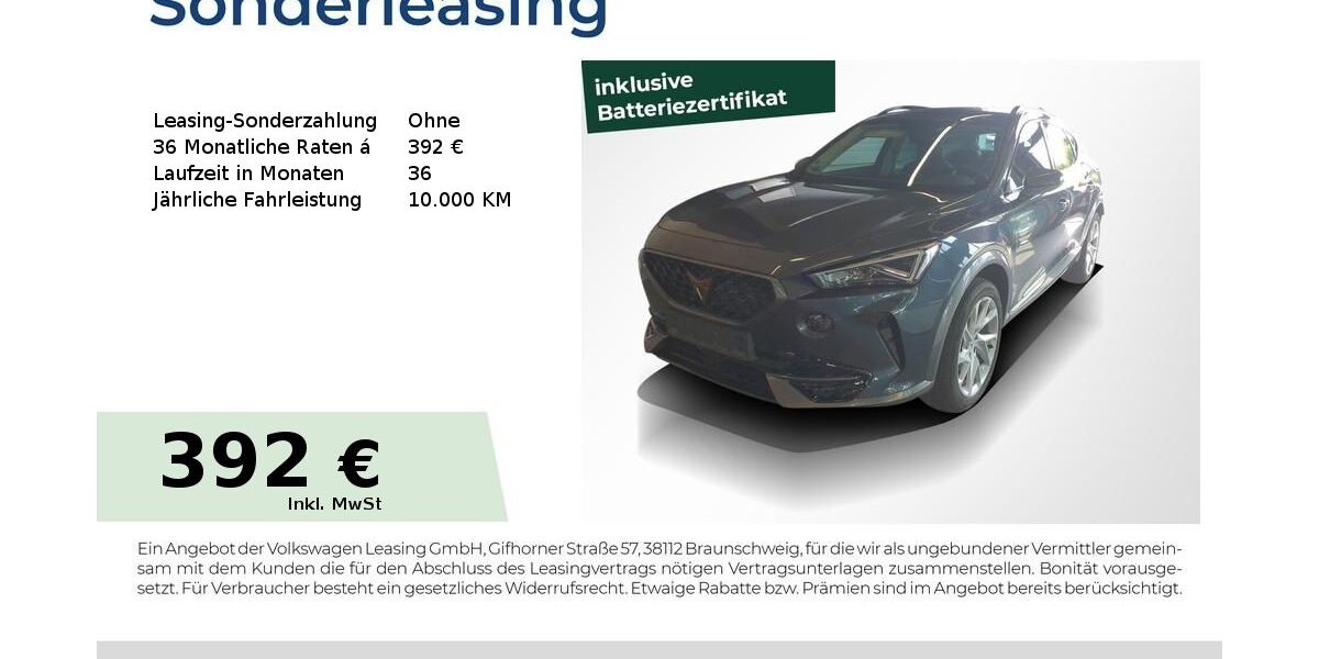 Cupra Formentor 46.900 km 22.690 &euro; Magdeburg 39118