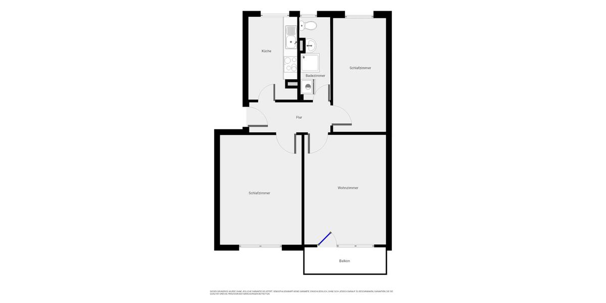 Etagenwohnung Eilsleben - 3 Zimmer, 60 m&sup2;, 329&euro; | Angebot:25127336