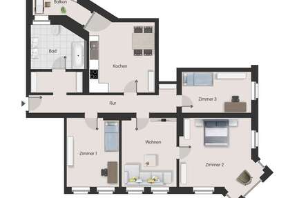 Wohnung Magdeburg Beyendorf-Sohlen - 4 Zimmer, 105 m&sup2;, 945&euro; | Angebot:20866209