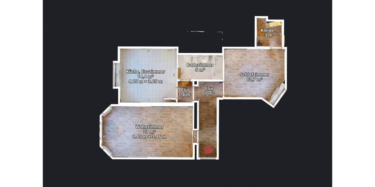 Etagenwohnung Magdeburg / Stadtfeld Ost Stadtfeld Ost - 2 Zimmer, 65 m&sup2;, 98.500&euro; | Angebot:26715432