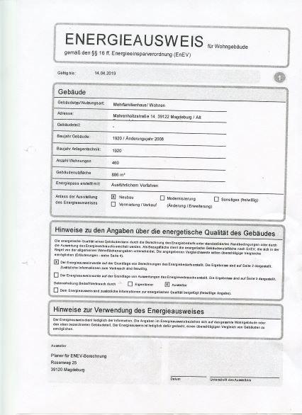 Etagenwohnung Magdeburg Beyendorf-Sohlen - 2 Zimmer, 66 m&sup2;, 462&euro; | Angebot:26182647