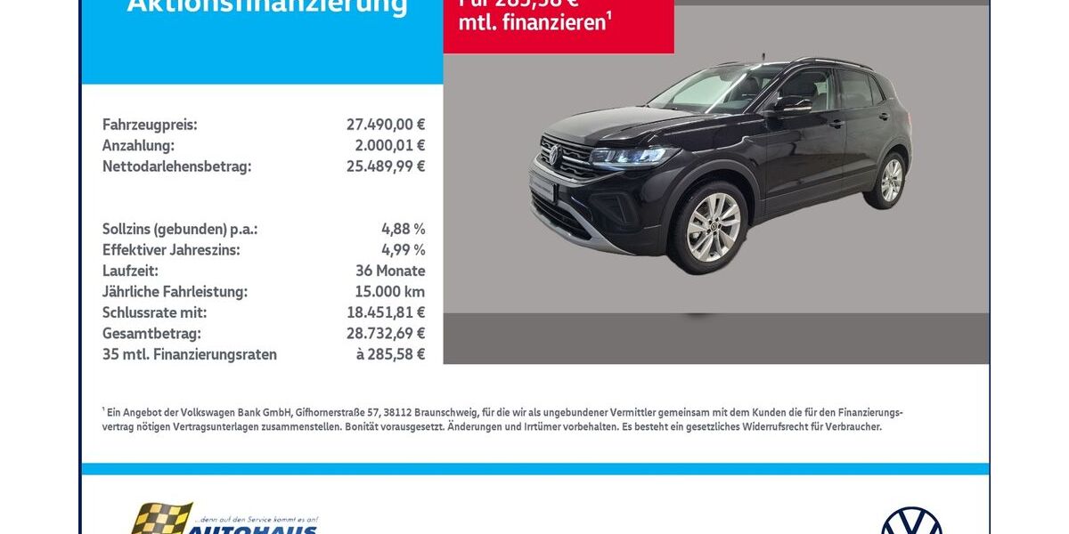 VW T-Cross 4.800 km 27.490 &euro; Wanzleben-Börde OT Hohendodeleben 39164