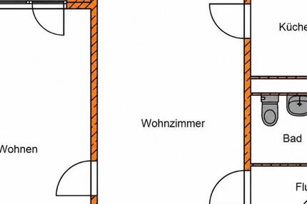 Wohnung Magdeburg Neue Neustadt - 2 Zimmer, 39 m&sup2;, 465&euro; | Angebot:26447872