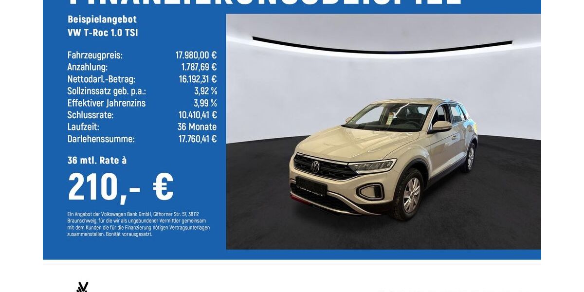 VW T-Roc 51.636 km 17.980 &euro; Magdeburg 39126