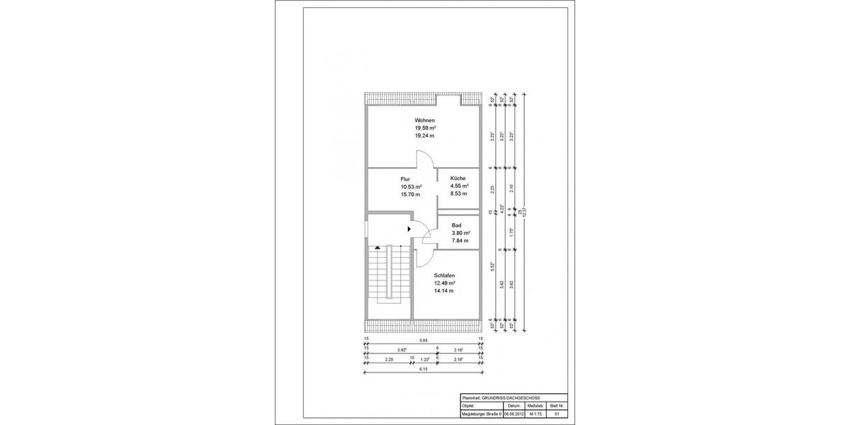 Etagenwohnung Oschersleben (Bode) - 2 Zimmer, 50 m&sup2;, 310&euro; | Angebot:26556581