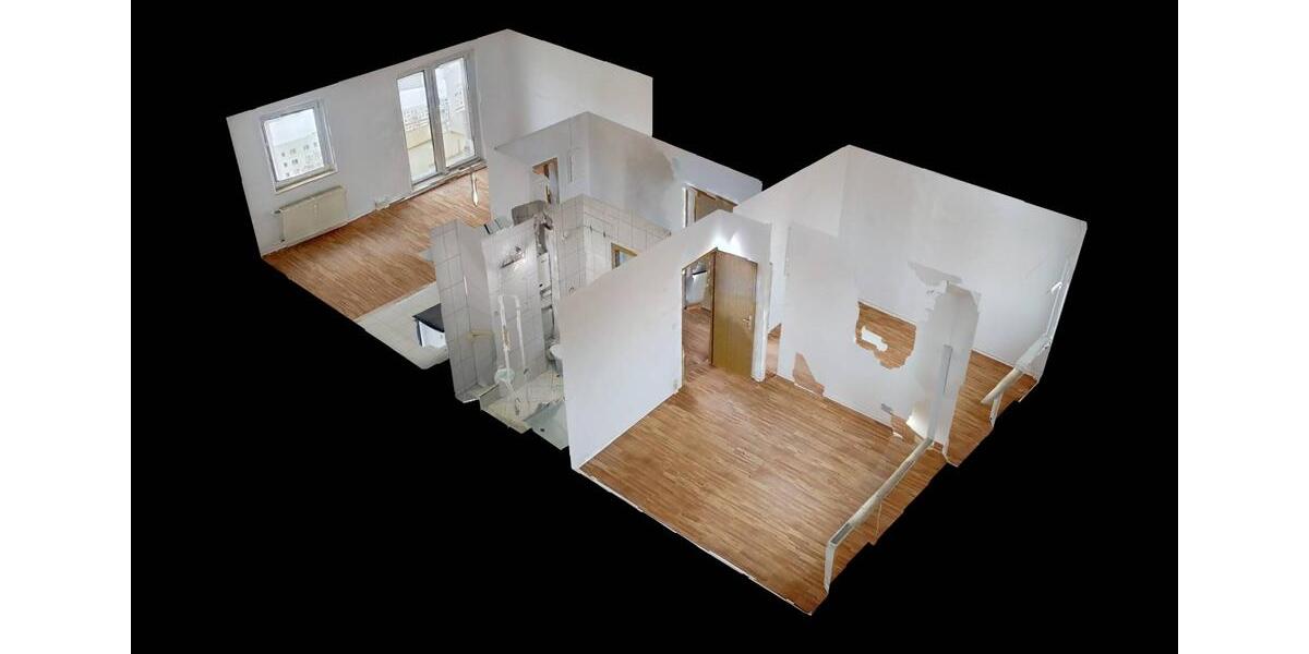 Etagenwohnung Magdeburg Hopfengarten - 3 Zimmer, 57 m&sup2;, 350&euro; | Angebot:24862405