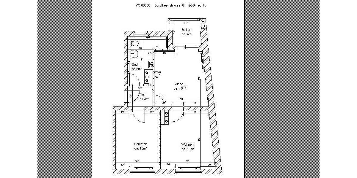 Etagenwohnung Schönebeck (Elbe) - 2 Zimmer, 53 m&sup2;, 344&euro; | Angebot:26251270