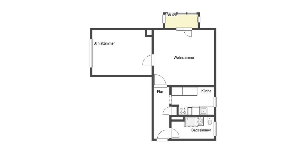 Etagenwohnung Niederndodeleben Niederndodeleben - 2 Zimmer, 49 m&sup2;, 45.000&euro; | Angebot:26863321
