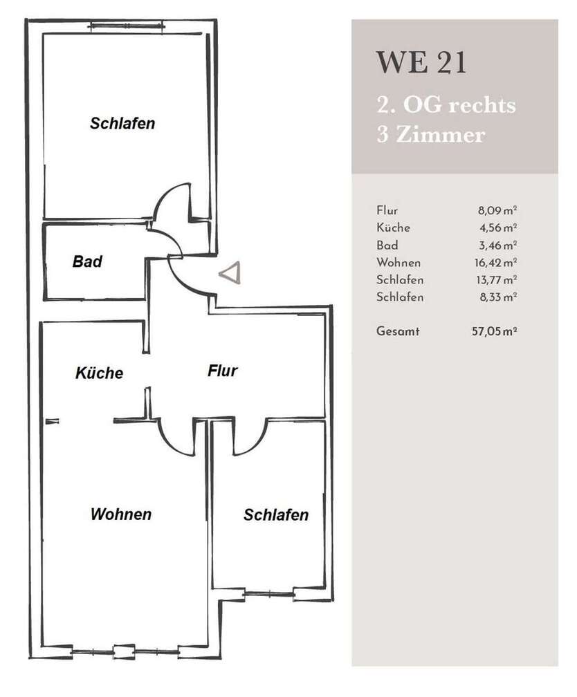 3-Zimmer-Wohnung mit Badewanne - Wohnberechtigungsschein erforderlich 3 zimmer