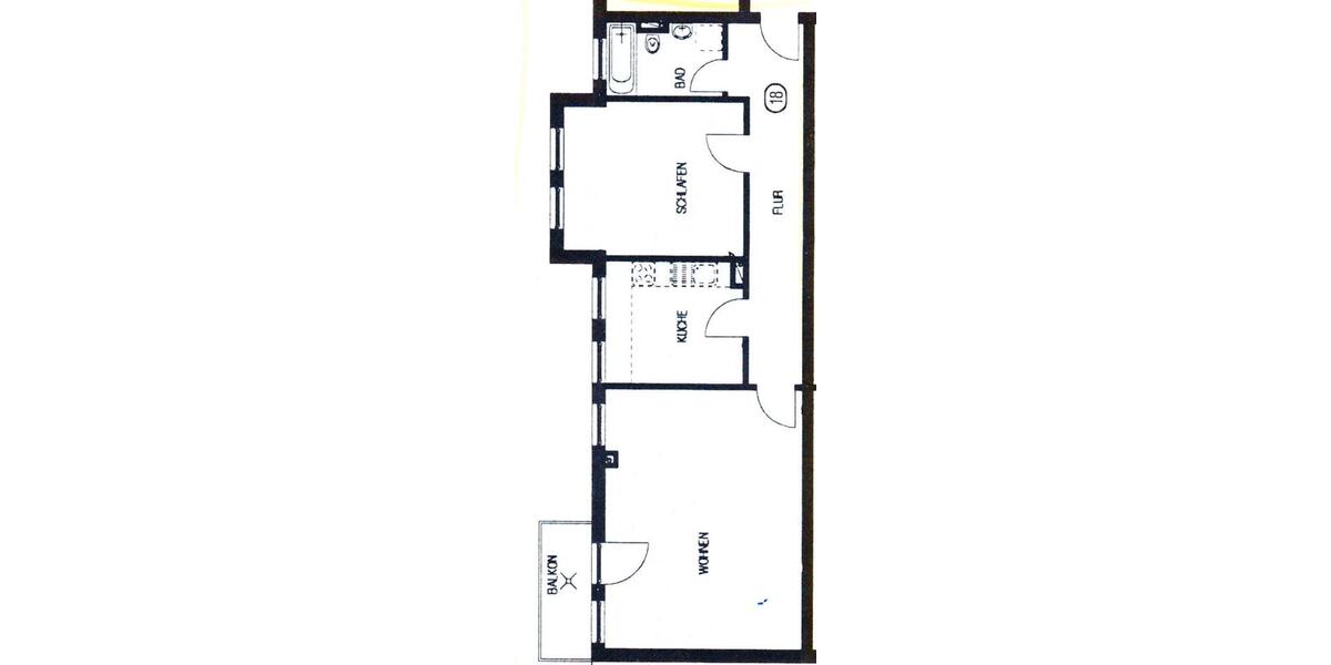 Etagenwohnung Magdeburg Hopfengarten - 2 Zimmer, 68 m&sup2;, 500&euro; | Angebot:26266899
