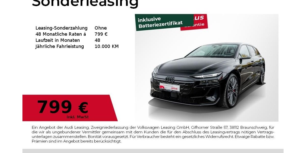 Audi A6 e-tron 6.603 km 83.990 &euro; Magdeburg 39126