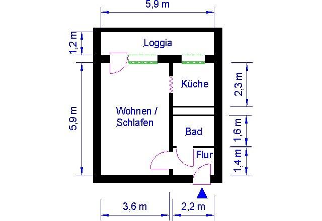 altersgerecht !!!! !!kleine aber feine Wohnung für den Altersruhesitz!! zimmer
