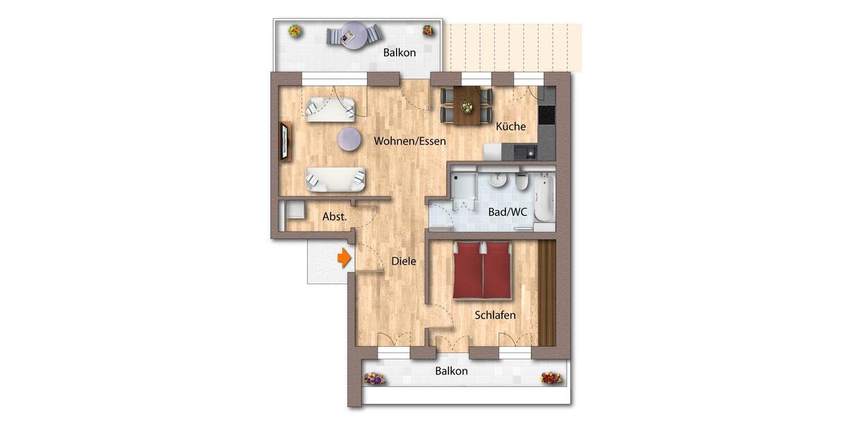 Einfamilienhaus Magdeburg Alte Neustadt - 2 Zimmer, 74 m&sup2;, 865&euro; | Angebot:25215479