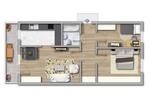 Etagenwohnung Magdeburg Großer Silberberg - 3 Zimmer, 70 m&sup2;, 439&euro; | Angebot:26660655