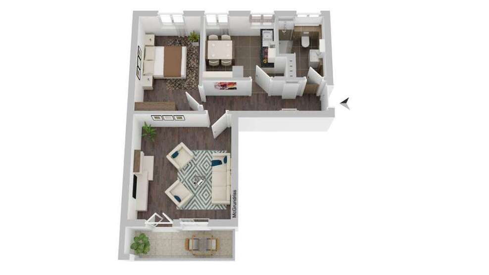 Wohnung zum Mieten in Magdeburg 468,80 € 55.81 m²