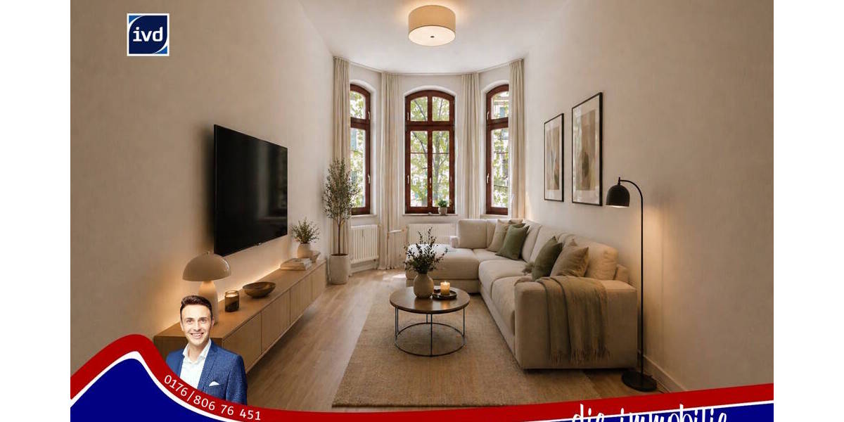 Etagenwohnung Magdeburg / Stadtfeld Ost Stadtfeld Ost - 2 Zimmer, 65 m&sup2;, 98.500&euro; | Angebot:26715432
