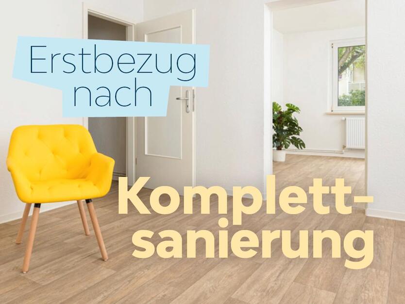 Komplettsanierte 2-Zimmer-Wohnung im Erdgeschoss mit Balkon! zimmer