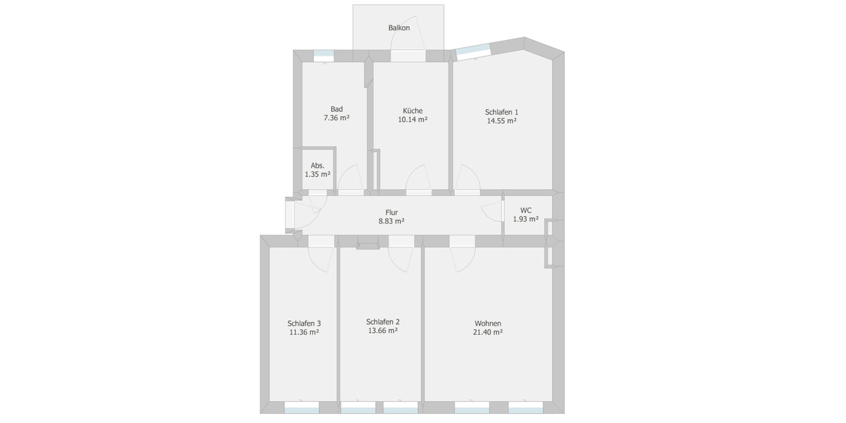 4-Raum-Wohnung | renoviert | Balkon & Gäste-WC | nahe Altstadt 4 zimmer