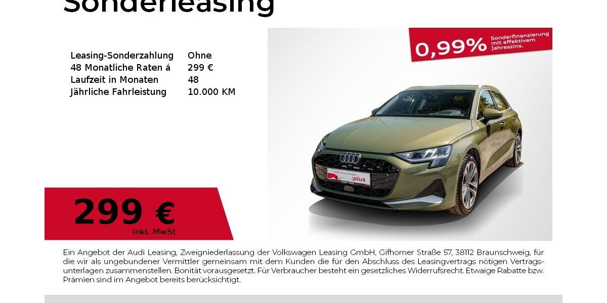 Audi A3 1.859 km 31.940 &euro; Magdeburg 39126