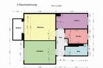 Etagenwohnung Oschersleben - 3 Zimmer, 60 m&sup2;, 375&euro; | Angebot:26768259