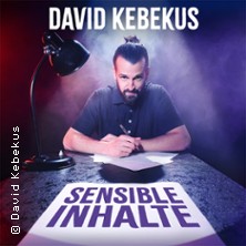 David Kebekus - Sensible Inhalte 24.10.2026 CD-Kaserne - Halle 13