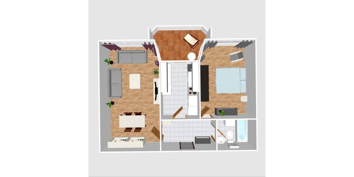 Dachgeschoßwohnung Bördeland - 2 Zimmer, 61 m&sup2;, 485&euro; | Angebot:25903034