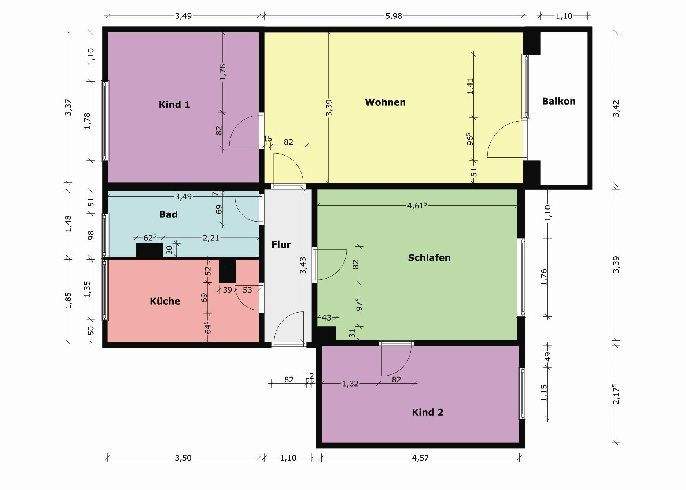 Etagenwohnung Oschersleben - 4 Zimmer, 76 m&sup2;, 369&euro; | Angebot:25362015