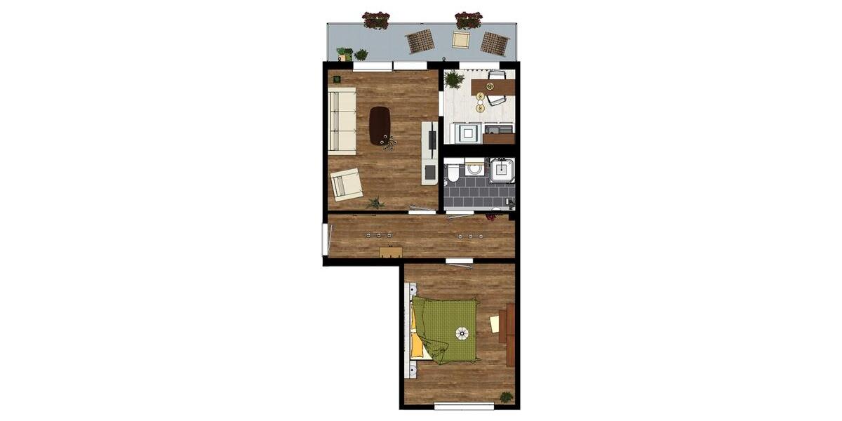 Etagenwohnung Schönebeck (Elbe) - 2 Zimmer, 57 m&sup2;, 298&euro; | Angebot:25374490