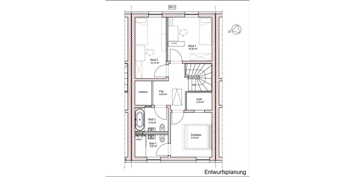Reihenhaus Magdeburg Lemsdorf - 4 Zimmer, 101 m&sup2;, 353.500&euro; | Angebot:27055307