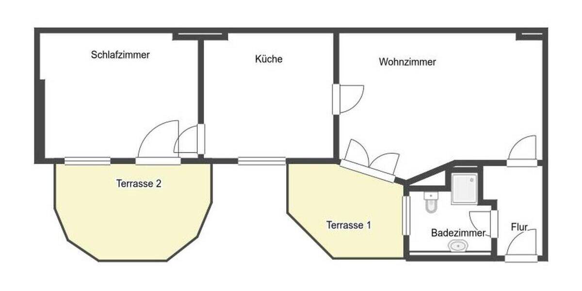 Etagenwohnung Magdeburg Stadtfeld Ost - 2 Zimmer, 58 m&sup2;, 89.000&euro; | Angebot:26473272