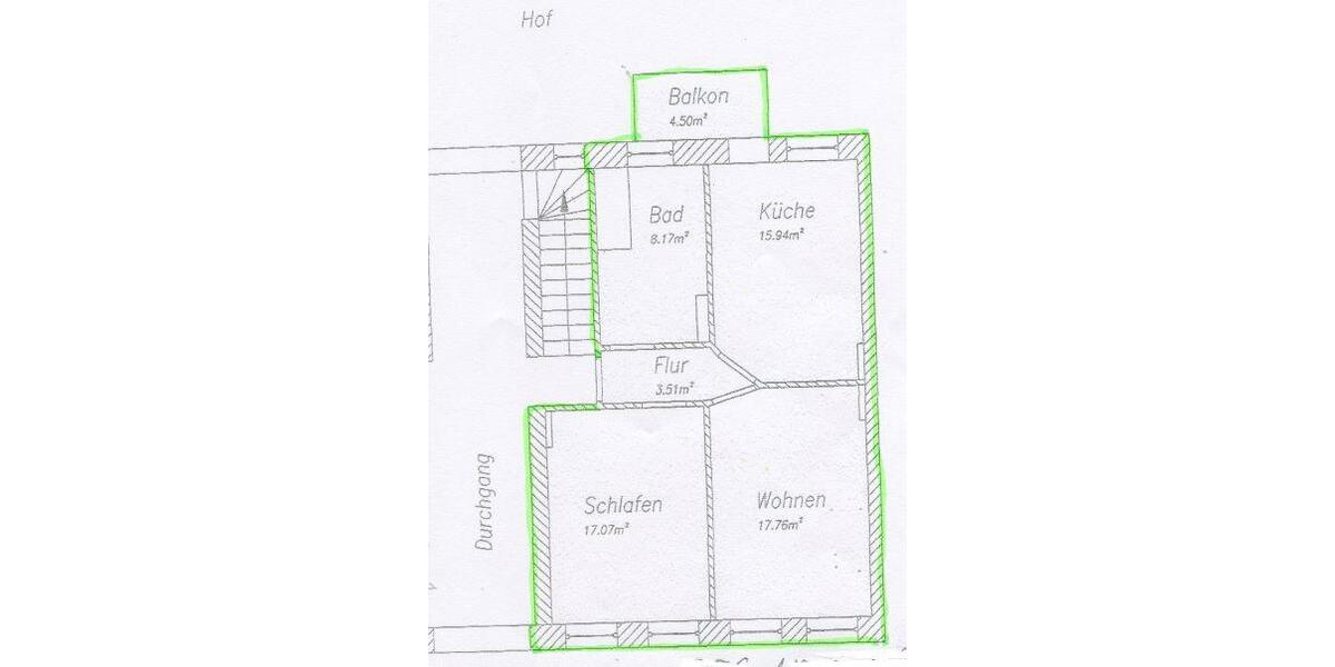 Etagenwohnung Magdeburg Beyendorf-Sohlen - 2 Zimmer, 66 m&sup2;, 462&euro; | Angebot:26182647