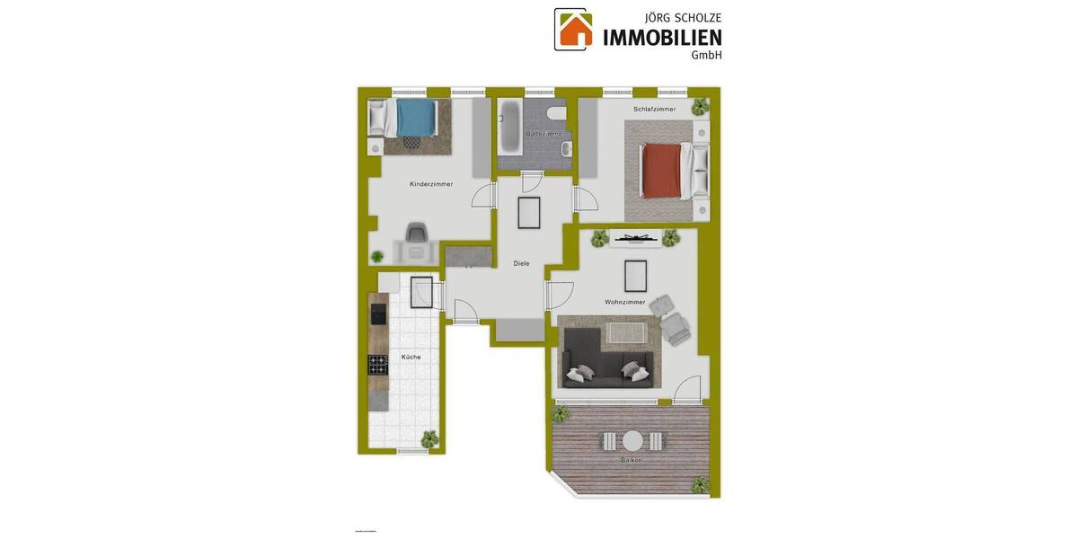 Etagenwohnung Magdeburg Altstadt - 3 Zimmer, 91 m&sup2;, 189.000&euro; | Angebot:21233663