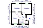 Etagenwohnung Magdeburg Großer Silberberg - 2 Zimmer, 46 m&sup2;, 320&euro; | Angebot:24793608