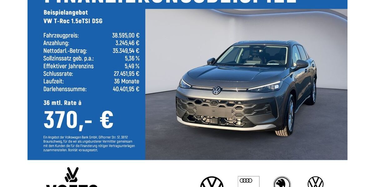 VW T-Roc 3.995 km 38.595 &euro; Magdeburg 39126
