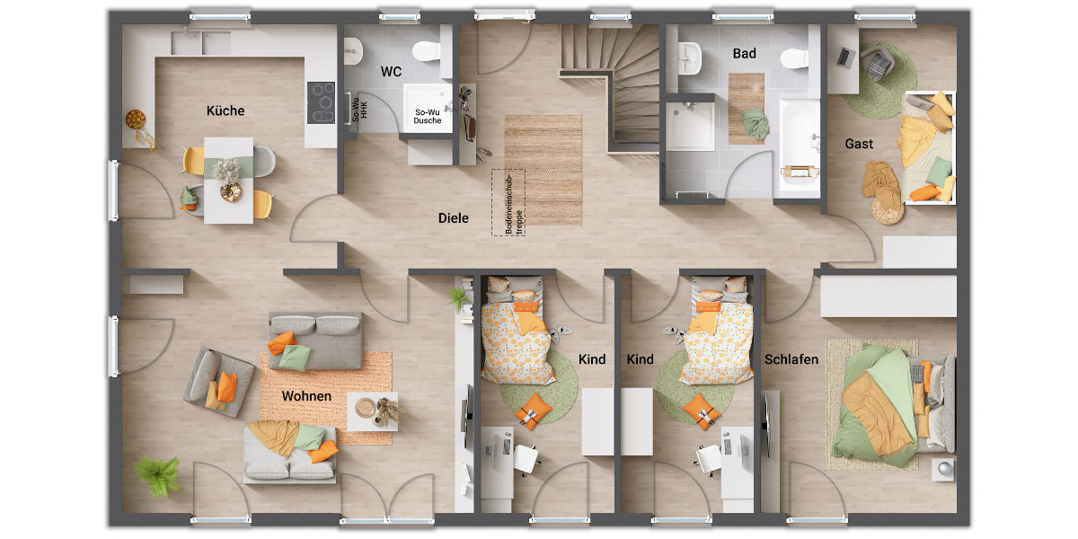 Bungalow Hohe Börde Schackensleben - 5 Zimmer, 130 m&sup2;, 406.677&euro; | Angebot:25800282