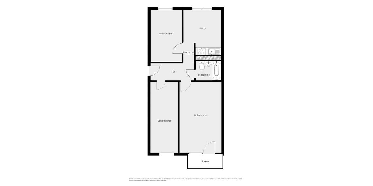 Etagenwohnung Magdeburg Alt Olvenstedt - 3 Zimmer, 68 m&sup2;, 353&euro; | Angebot:26636554