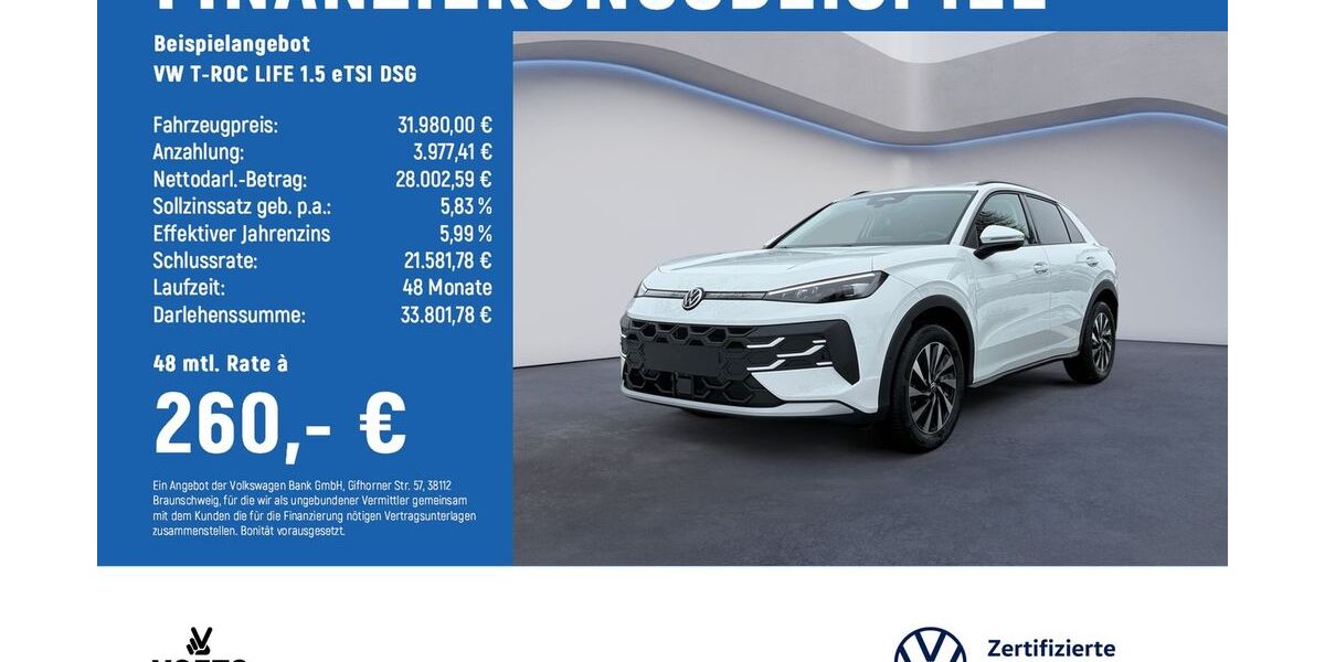 VW T-Roc 3.900 km 30.980 &euro; Magdeburg 39116