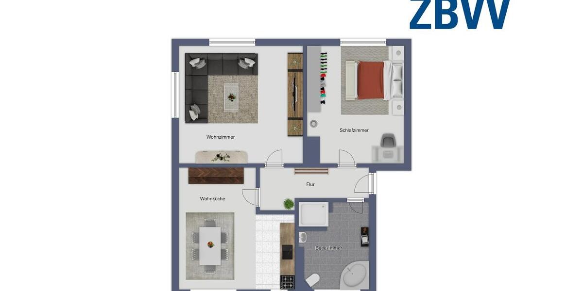 Etagenwohnung Magdeburg Brückfeld - 3 Zimmer, 72 m&sup2;, 479&euro; | Angebot:25919972