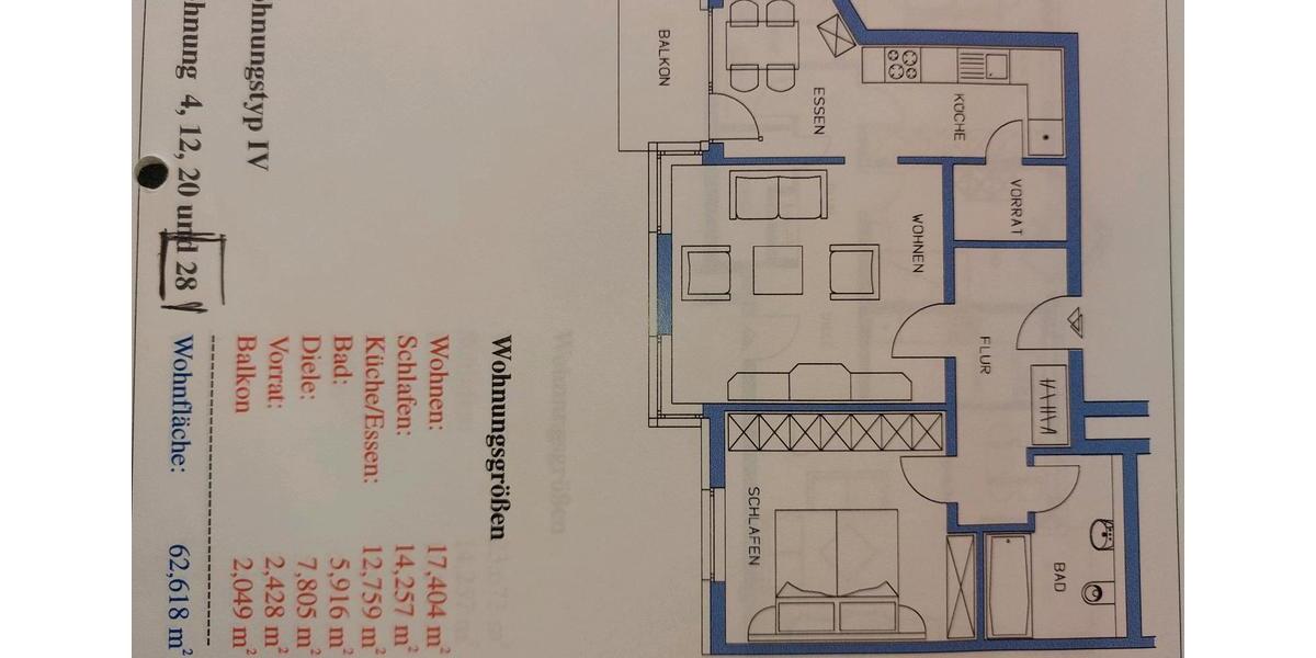 Etagenwohnung Magdeburg Ottersleben - 1 Zimmer, 63 m&sup2;, 165.000&euro; | Angebot:26998008