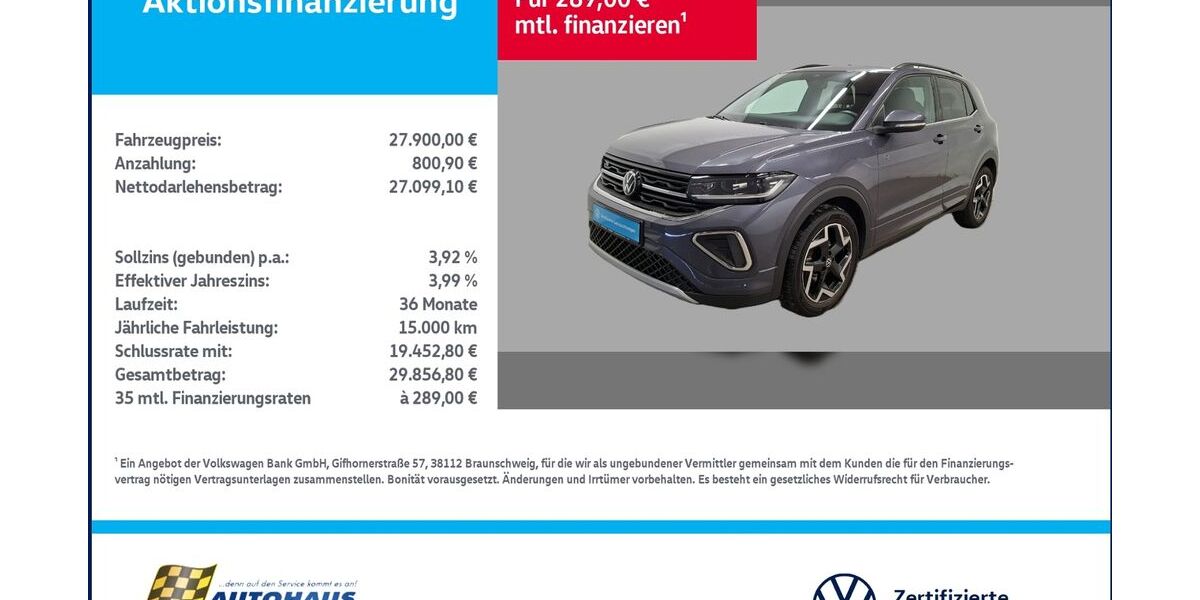VW T-Cross 25.846 km 27.900 &euro; Wanzleben-Börde OT Hohendodeleben 39164