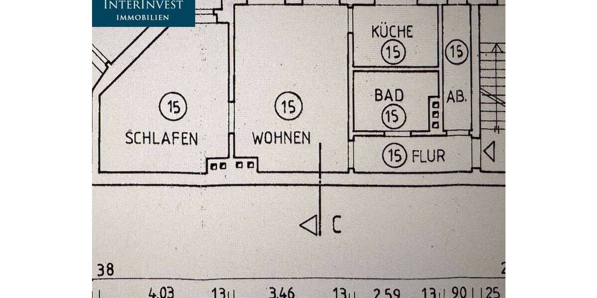 Etagenwohnung Magdeburg Alte Neustadt - 2 Zimmer, 48 m&sup2;, 80.000&euro; | Angebot:26080160