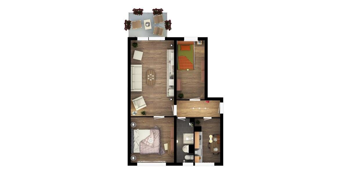 Erdgeschoßwohnung Schönebeck (Elbe) - 3 Zimmer, 62 m&sup2;, 370&euro; | Angebot:25570832