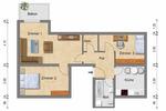 Dachgeschoßwohnung Magdeburg - 3 Zimmer, 85 m&sup2;, 939&euro; | Angebot:26490817