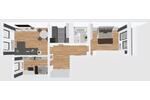 Etagenwohnung Magdeburg Alt Olvenstedt - 3 Zimmer, 58 m&sup2;, 529&euro; | Angebot:26701998