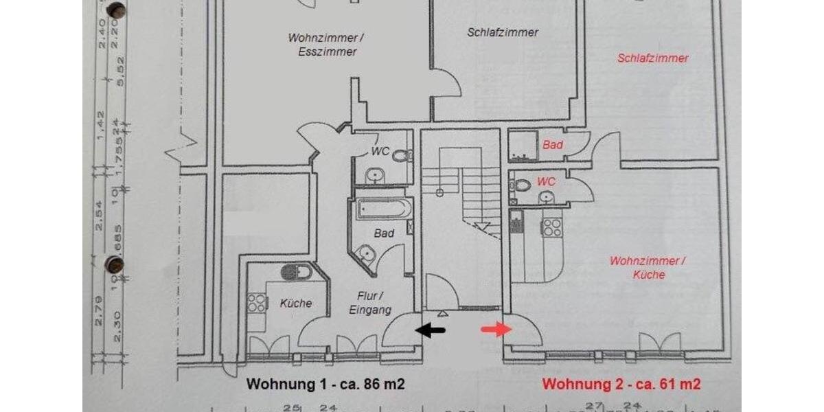 Wohnungspaket bestehend aus zwei Erdgeschoßwohnungen in Magdeburg 4 zimmer