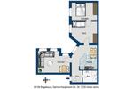Etagenwohnung Magdeburg Nordwest - 3 Zimmer, 62 m&sup2;, 516&euro; | Angebot:25871283