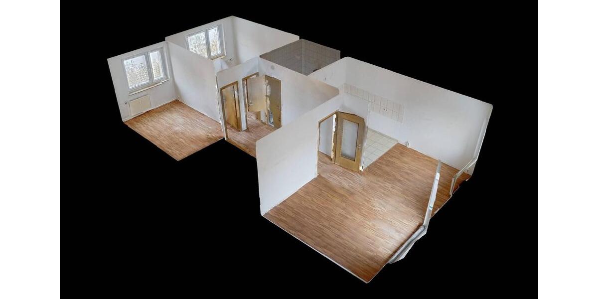 Etagenwohnung Magdeburg Hopfengarten - 3 Zimmer, 57 m&sup2;, 350&euro; | Angebot:24862410