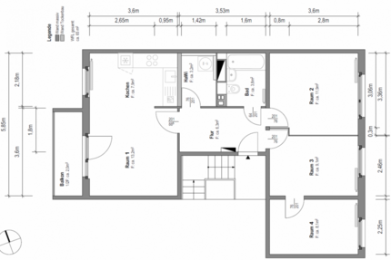 Wohnung zum Mieten in Magdeburg 434,41 € 65.82 m² 4 zimmer