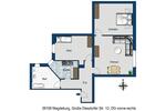 Etagenwohnung Magdeburg Nordwest - 3 Zimmer, 90 m&sup2;, 588&euro; | Angebot:25379558